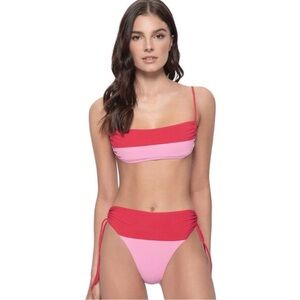 PQ Swim- Aura Luna Color Block Top- Size‎ D